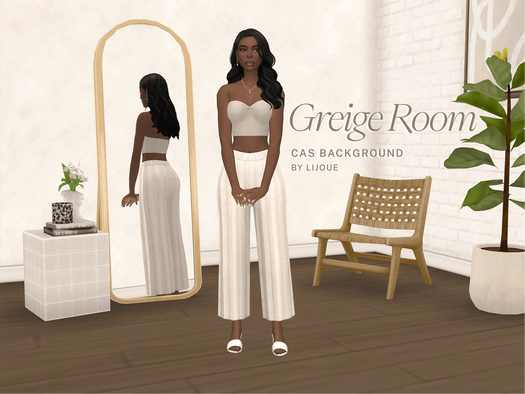 Скриншот мода Фон для CAS Greige Room